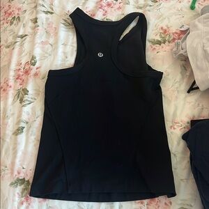 lululemon athletica Black Fitted Sleeveless Tank Top